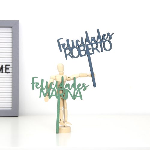 Mini Cake Topper de Colores