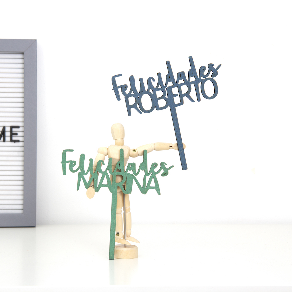 Mini Cake Topper de Colores