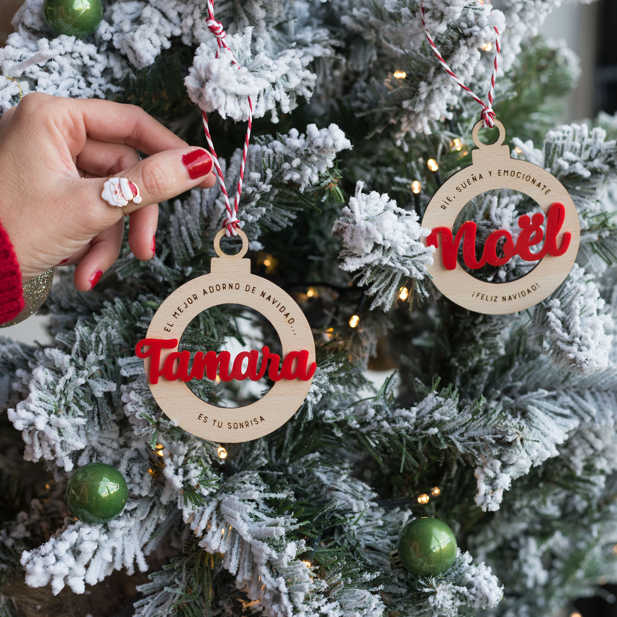 bolas de navidad personalizadas con mensaje 1
