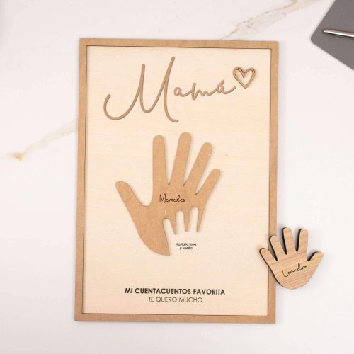 cuadro-mader-mano-mama-e-hijos